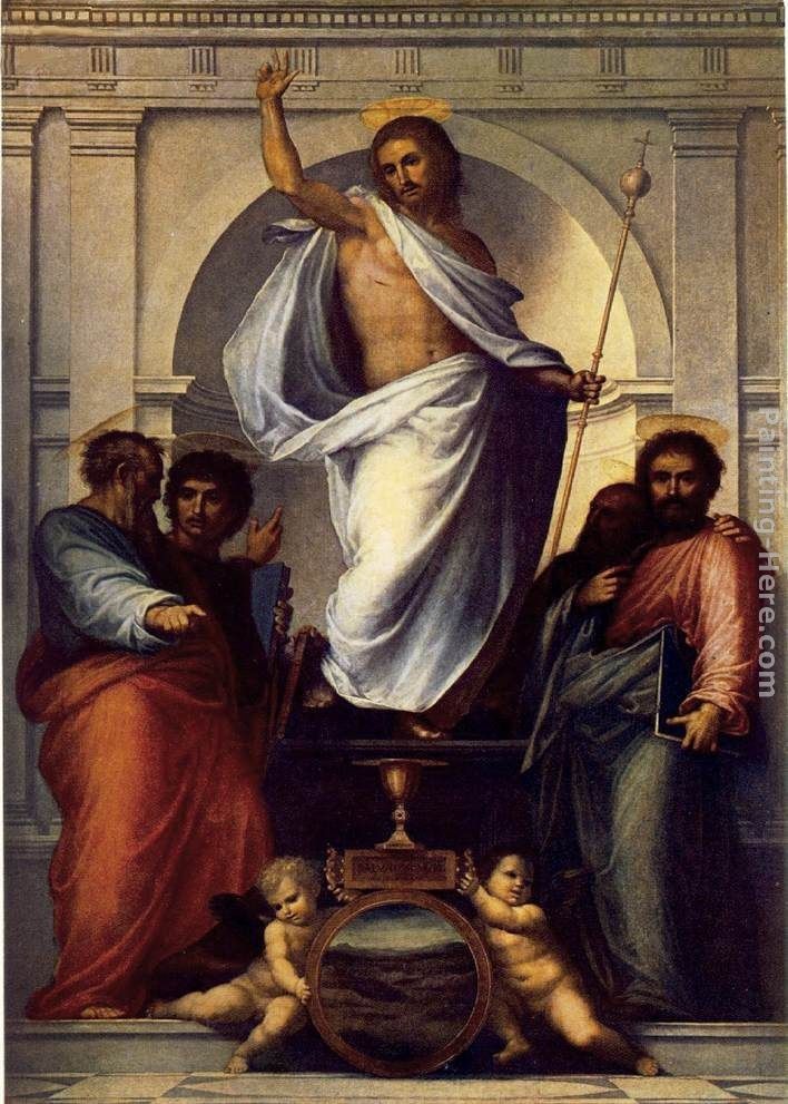 Fra Bartolommeo Christ with the Four Evangelists